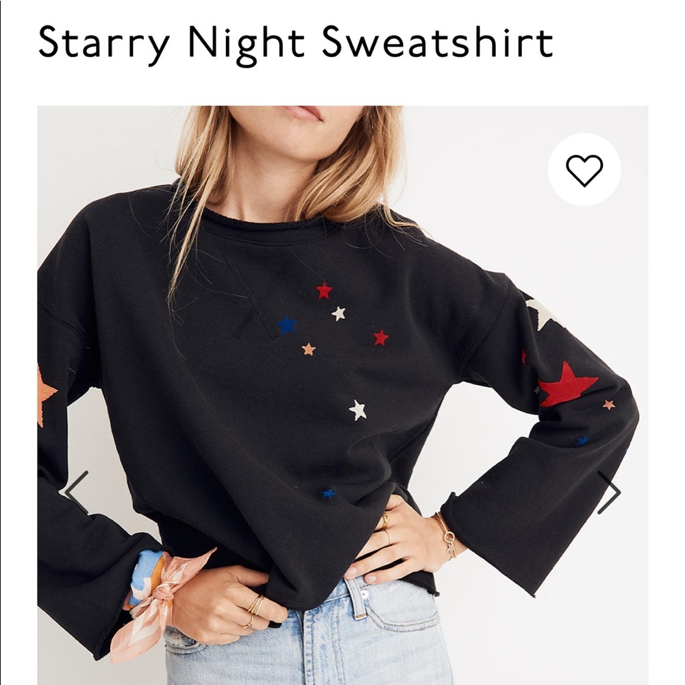 Madewell starry night sweatshirt small